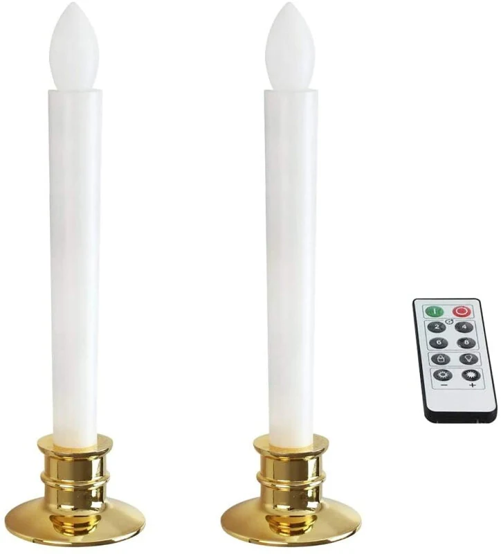 Yixintech 金の燭台付き2本セット